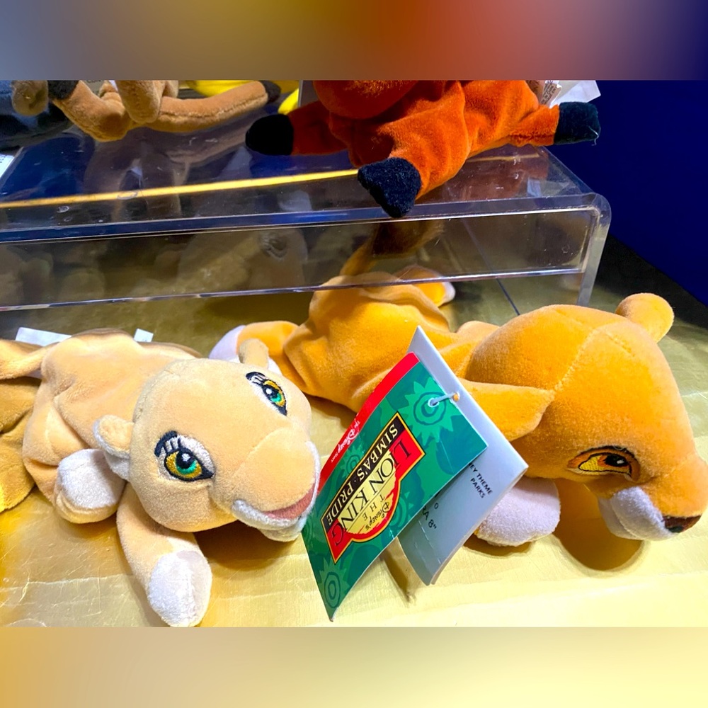 DISNEY EXCLUSIVE NWT VTG 1990s THE LION KING ORIGINAL BEAN BAG PLUSH SET OF 12 - Picture 14 of 16